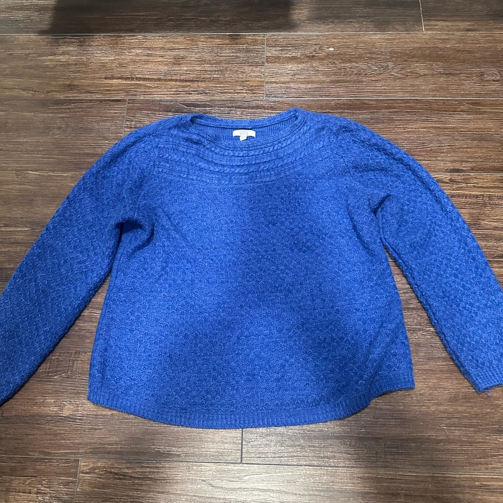 Croft & Barrow Women's Royal Blue Crew Neck Sweater